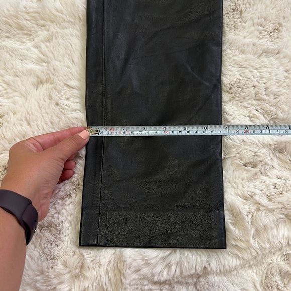 NWOT Sandro Five Pocket Leather Pant Black Size 36 - Picture 11 of 12